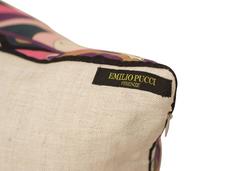 Vintage Pucci Purple Silk Scarf and Irish Linen Cushion Pillow