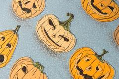 Vintage Moschino Silk Scarf and Irish Linen Halloween Cushion Pillow
