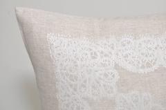 Vintage Irish Linen Cushion Pillow