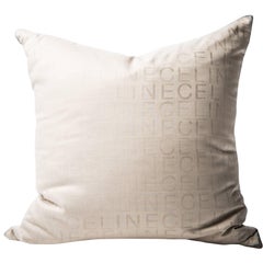 Used Celine Fabric with Irish Linen Cushion Pillow