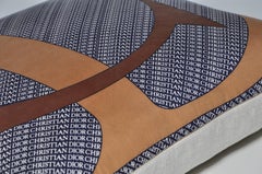 Vintage Christian Dior Silk Fabric with Irish Linen Cushion Pillow