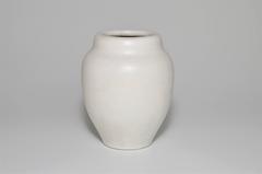 Rare Art Deco Pilkingtons Royal Lancastrian White Ceramic Pot Vase