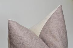 Vintage Heather Donegal Tweed Irish Wool with Irish Linen Cushion Pillow