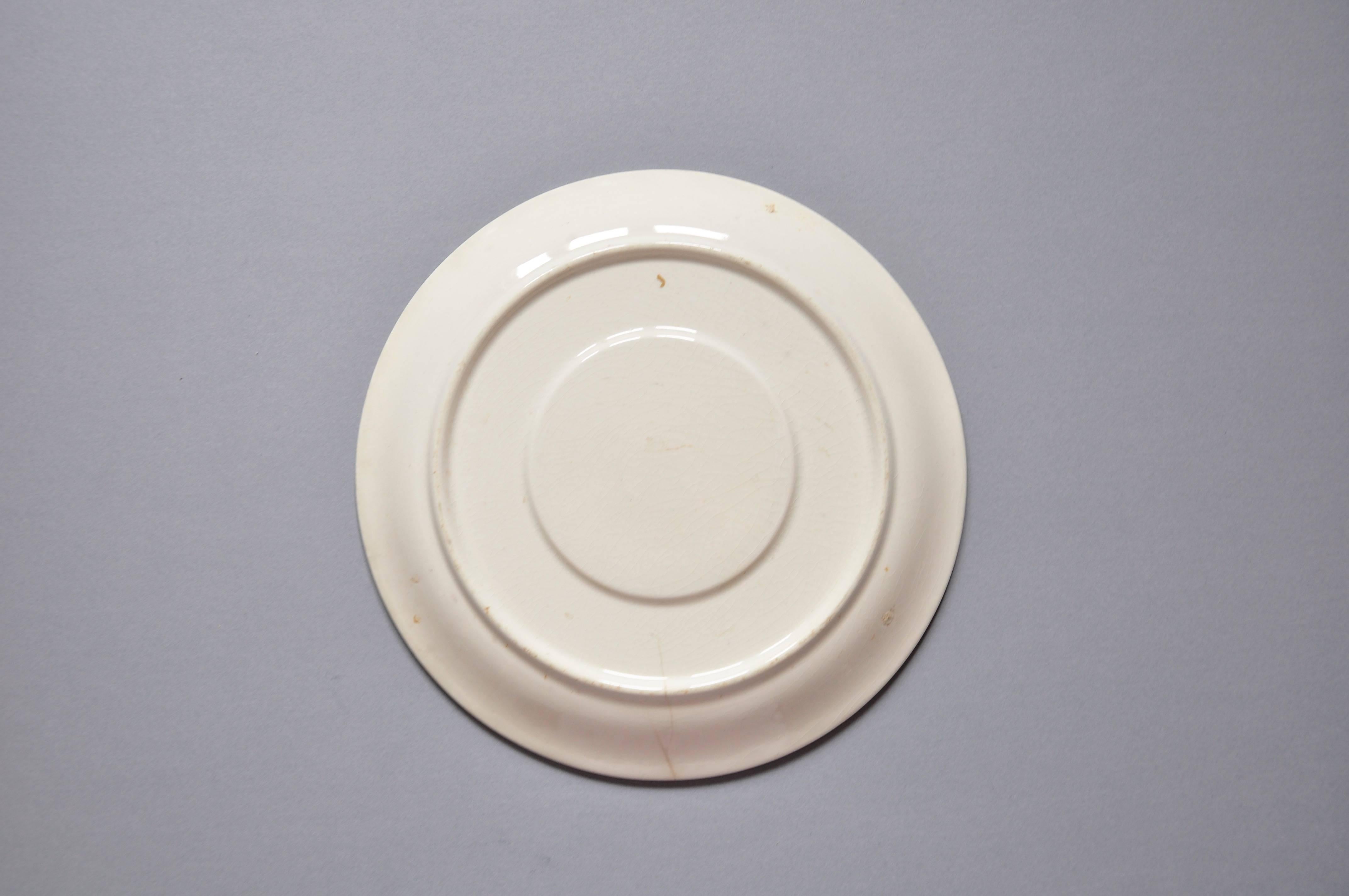 Northern Irish Original White Star Line Gilt Porcelain Plate