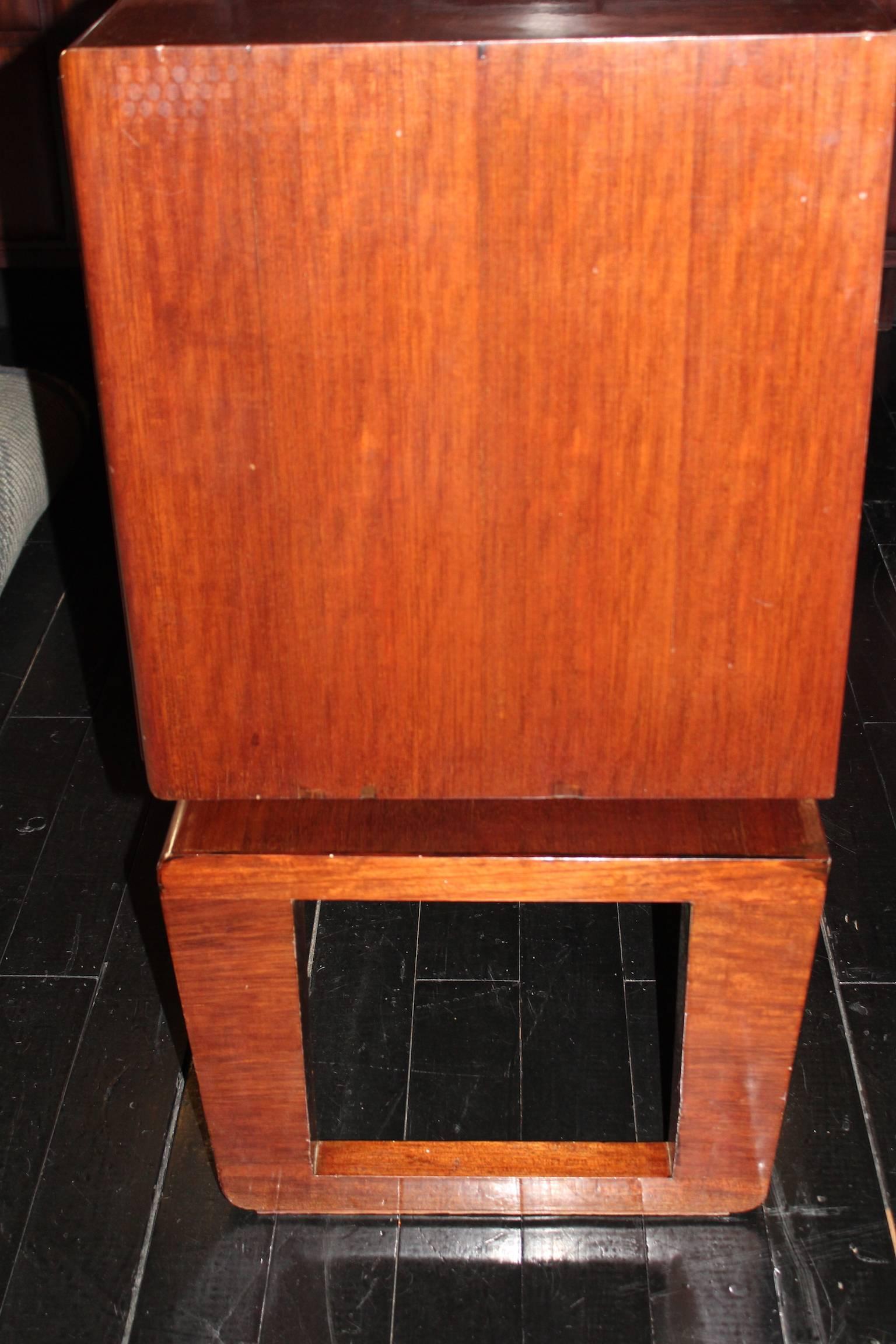 Hand-Crafted 1940s Rosewood Chest of Drawers