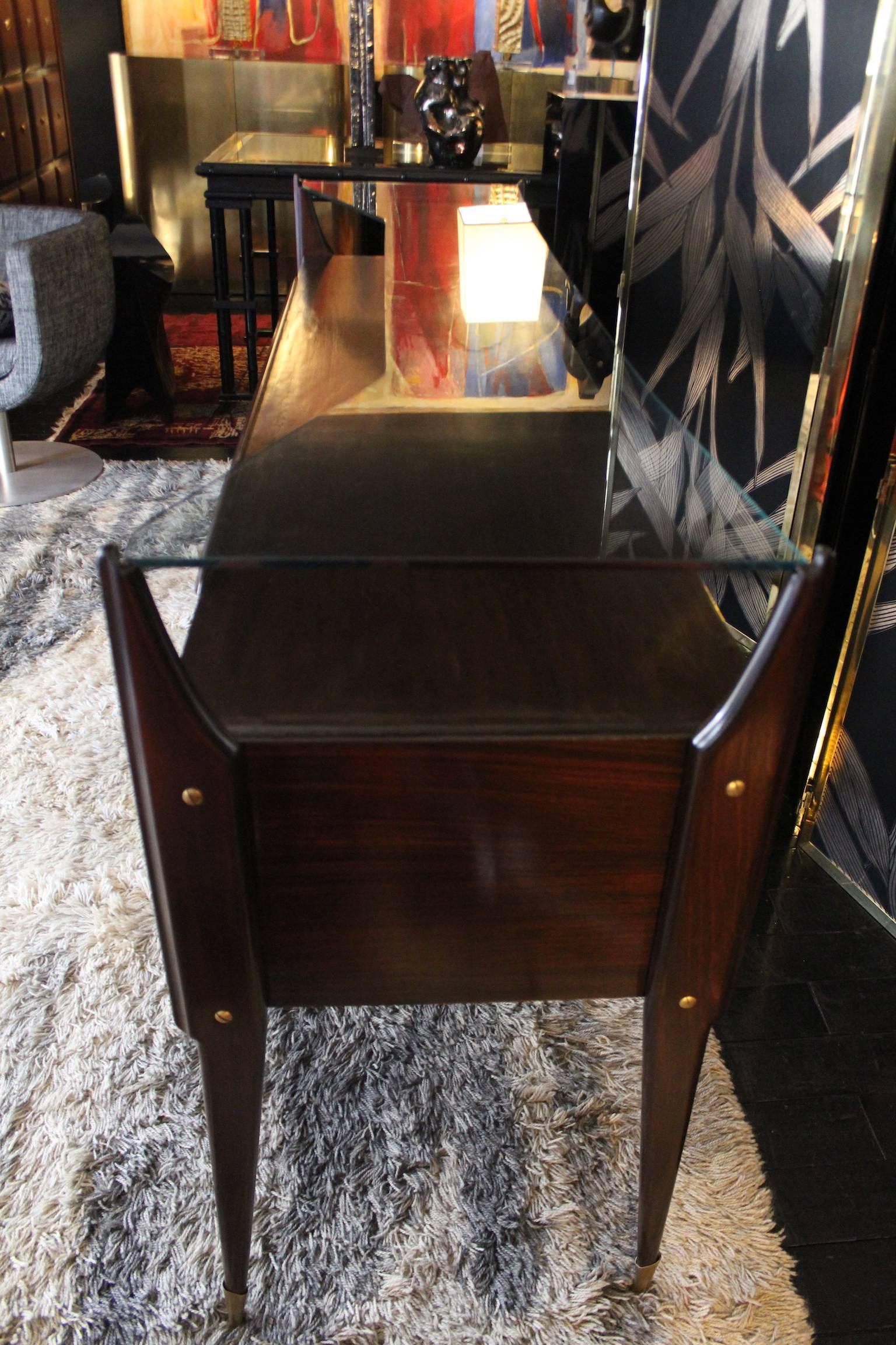 Art Deco 1950s Console with Drawers For Sale