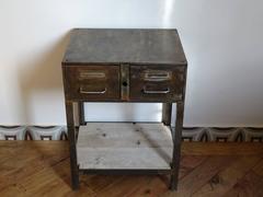 Industrial French Side Table with Drawers by Va De Retro