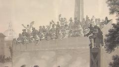 "Race of the Berbers - Start, " Grisaille Painting, 1800