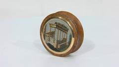 Gold and Briarwood Box with Micromosaic, Domus Aurea, 19th Century