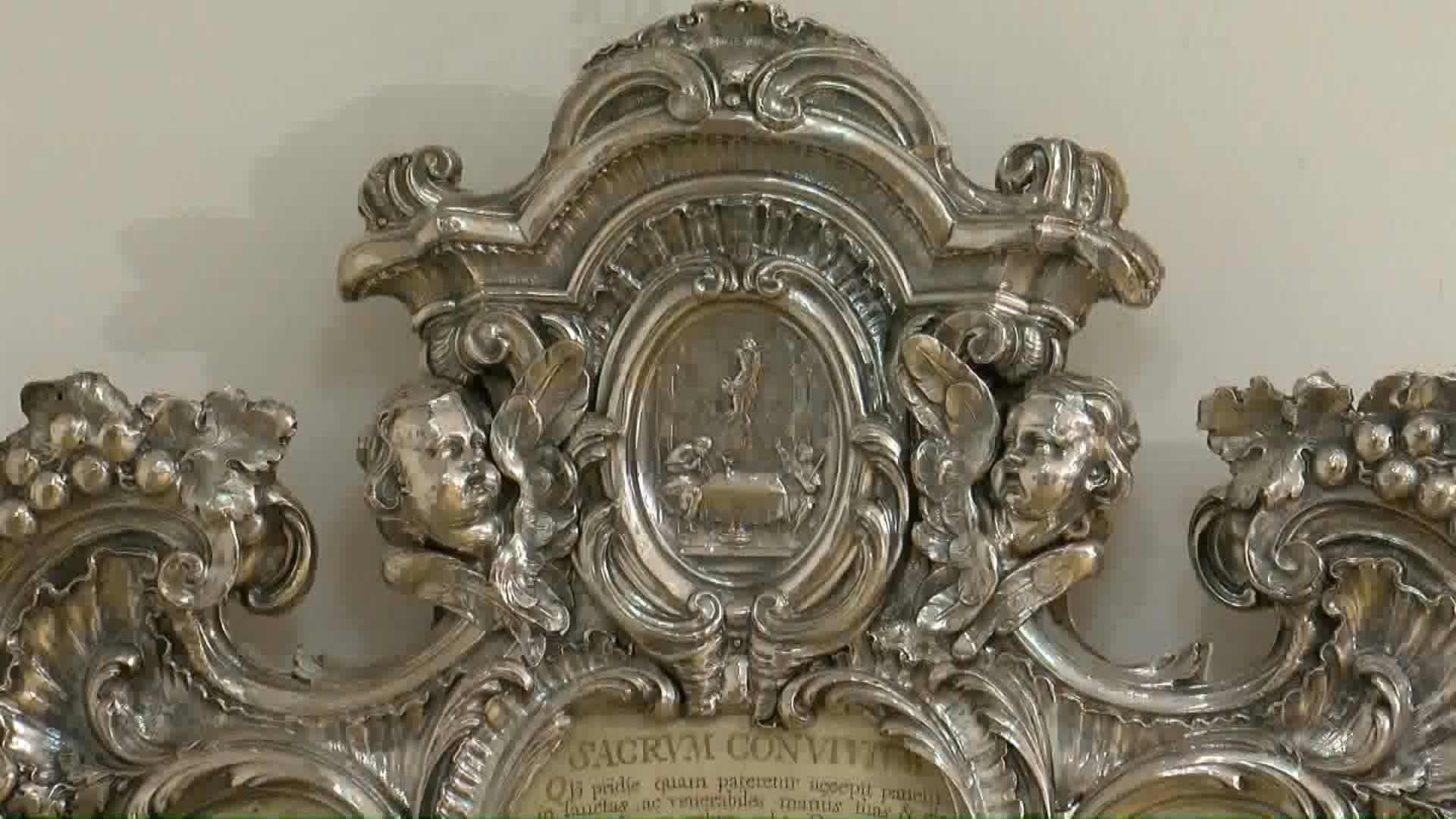18th Century Silver Cartagloria Set by Luigi Valadier, Rome, 1760