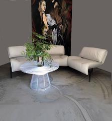 Vico Magistretti for Cassina Veranda Three-Seat Modular Sofa in Brown Leather