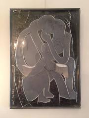 Unusual Engraved Rosenthal Crystal Picture by HAP Grieshaber