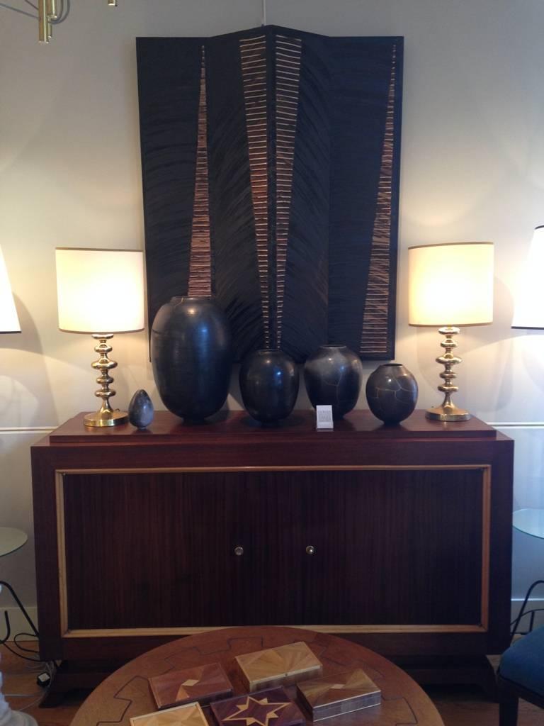Important French Mahogany, Oak and Sycamore, 1940s Buffet Sideboard 4