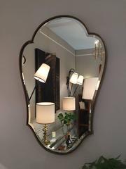 1950s Brass Italian Mirror