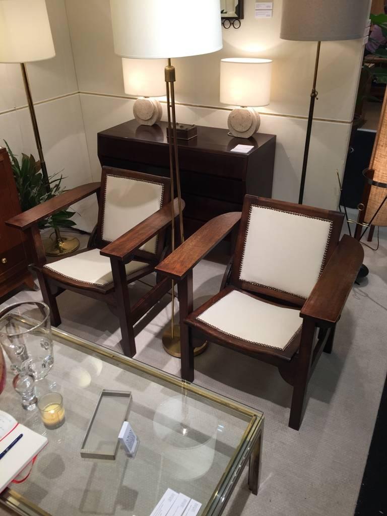 Pair of French Art Deco Armchairs 5
