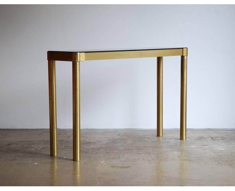 French 1970s Brass Console Table 2