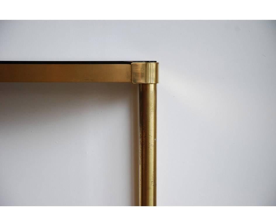 French 1970s Brass Console Table 4
