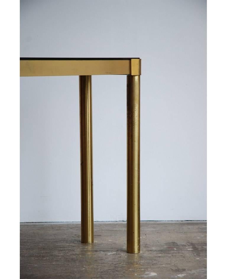French 1970s Brass Console Table 5