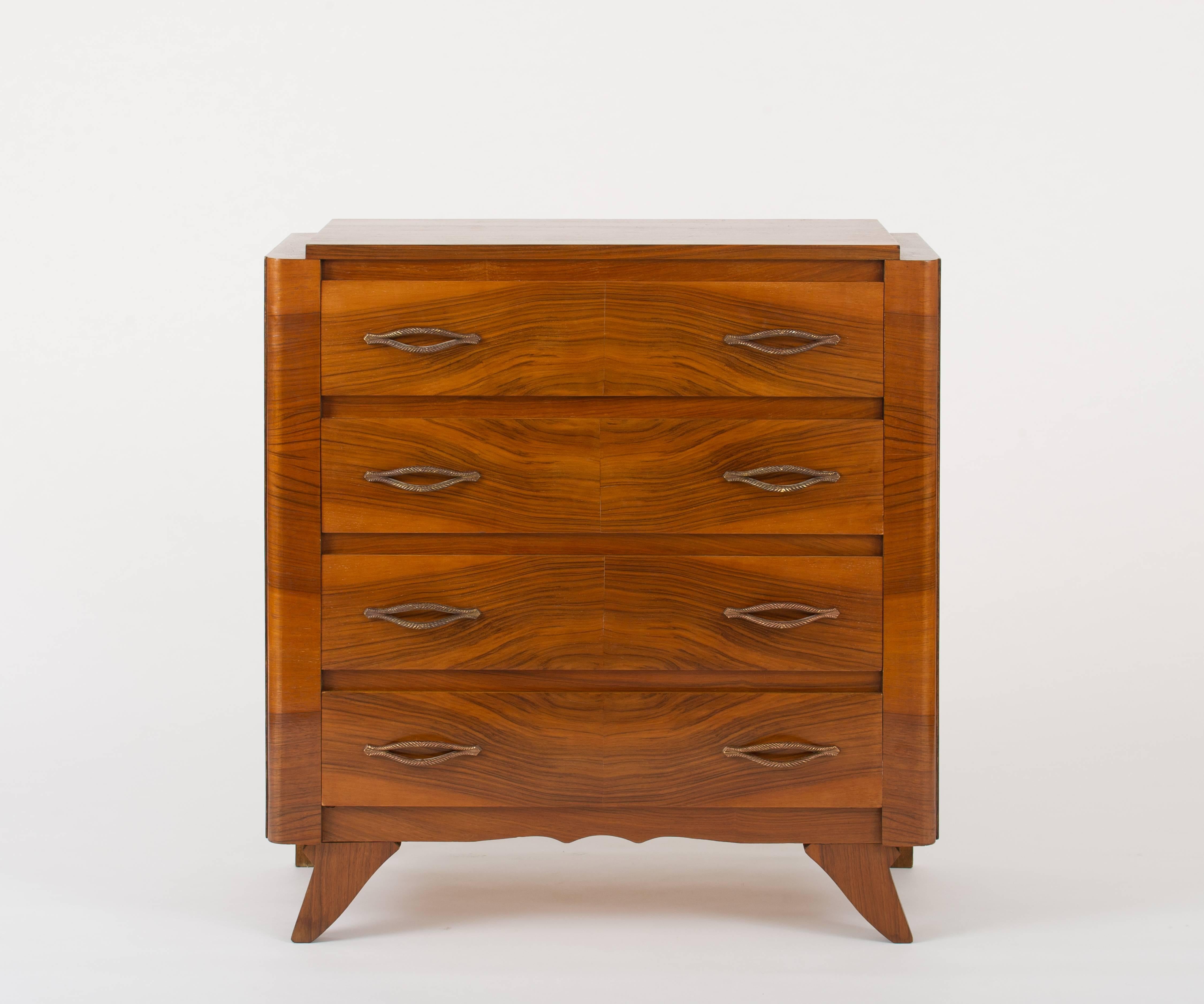 Mid-Century Modern Pair of French 1940s Chests of Drawers