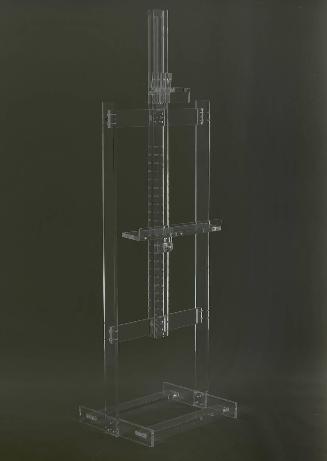 French 1970s Monumental Perspex Easel In Good Condition In London, GB