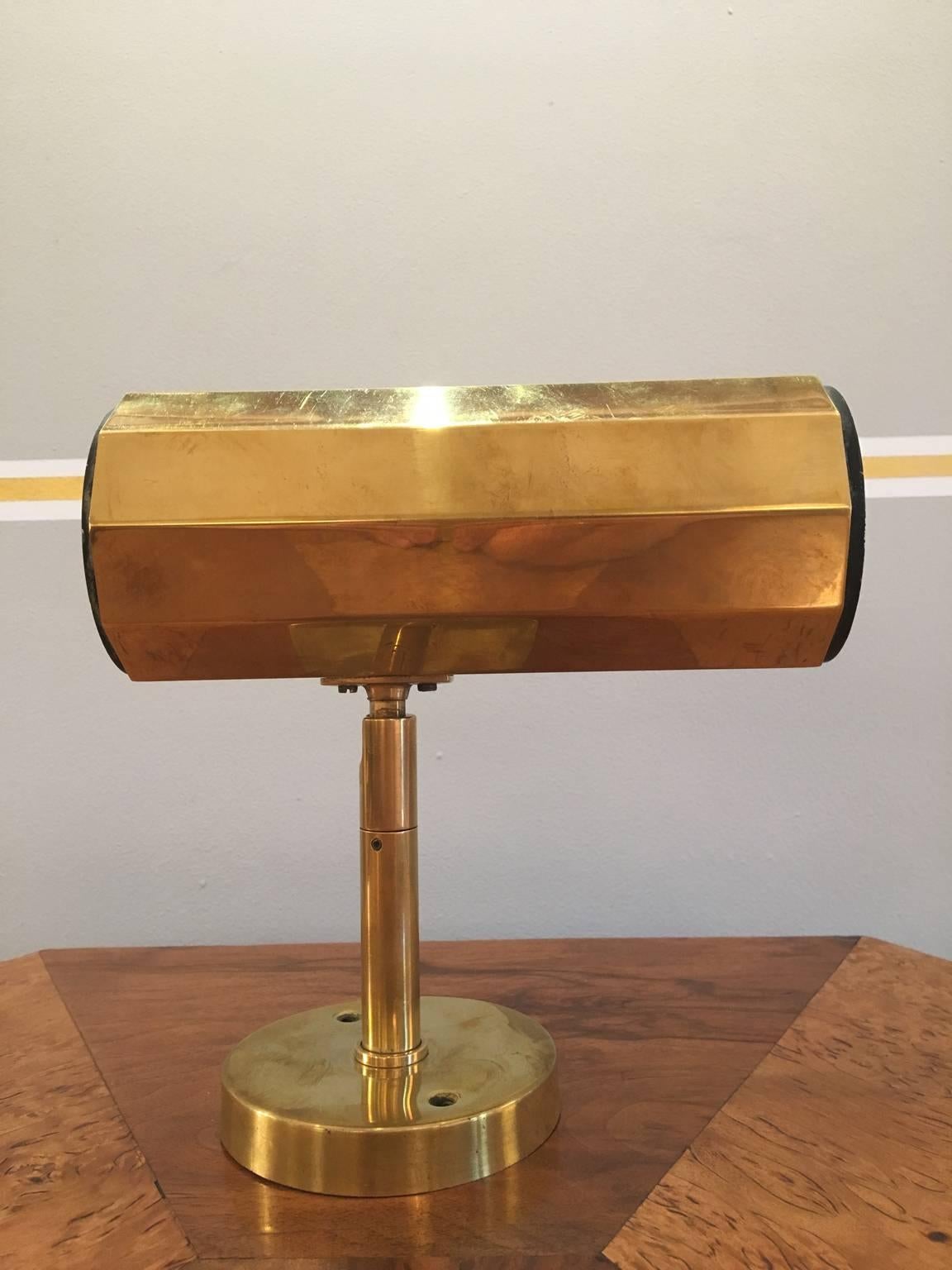 20th Century Pair of Brass Wall Lights (or Ceiling Lights) by Koch and Lowy