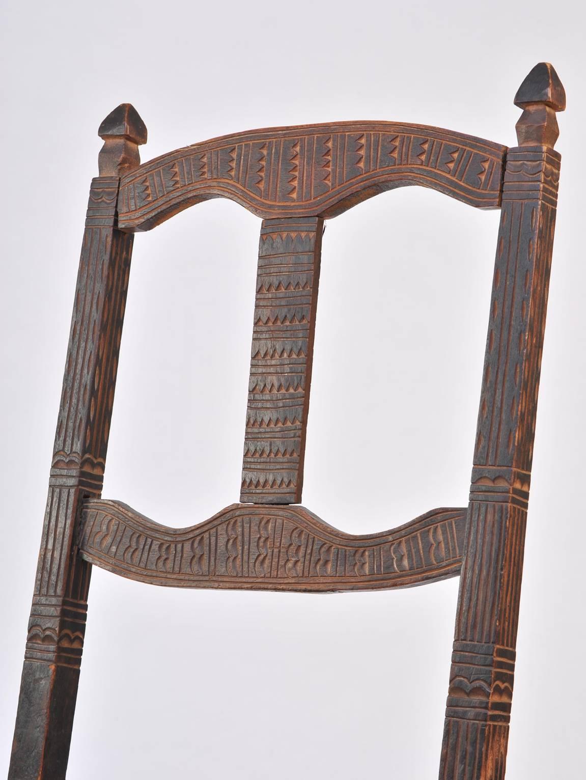 20th Century Pair of Tribal Chokwe Chairs