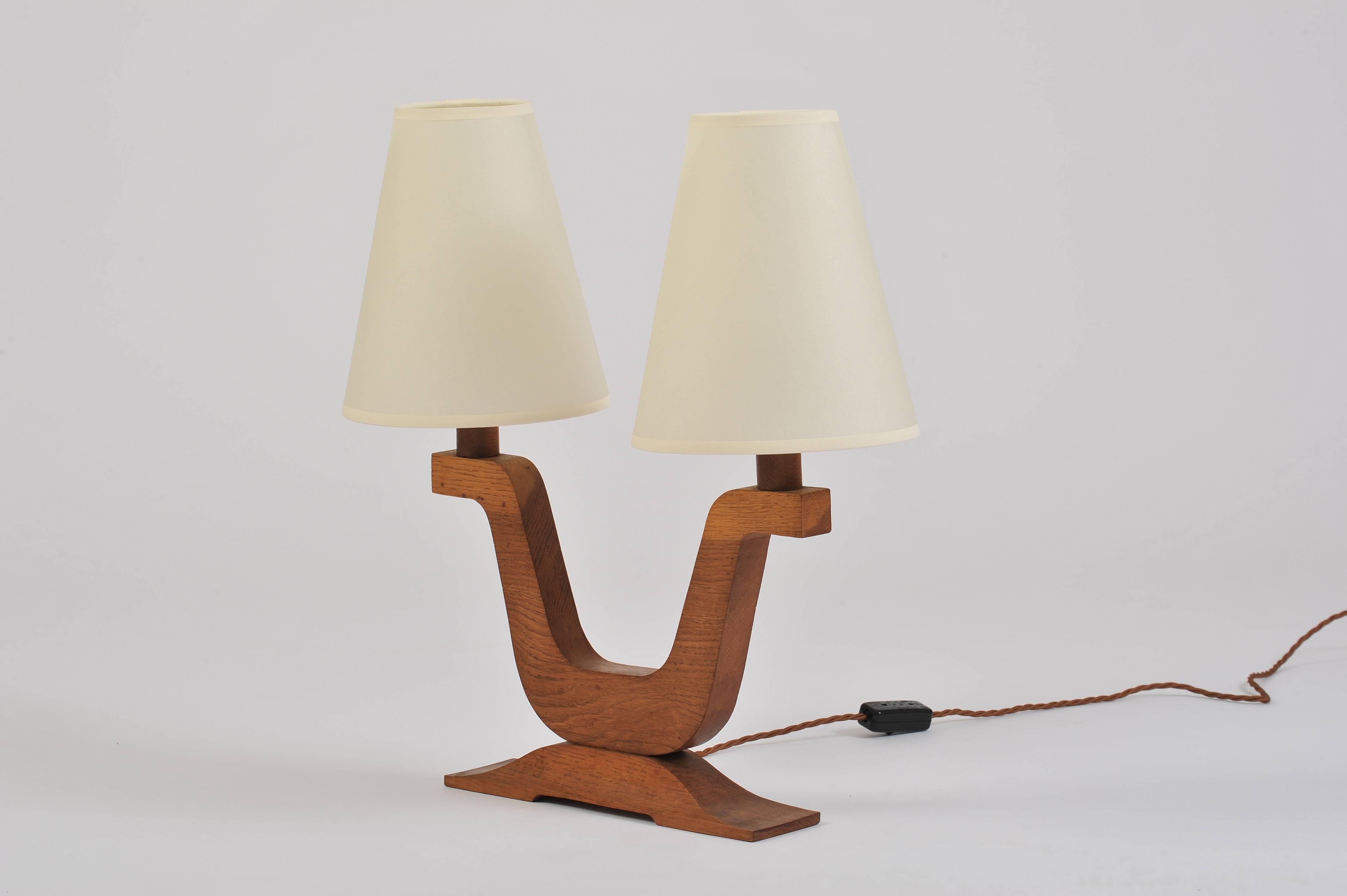 20th Century Pair of Art Deco Lamps