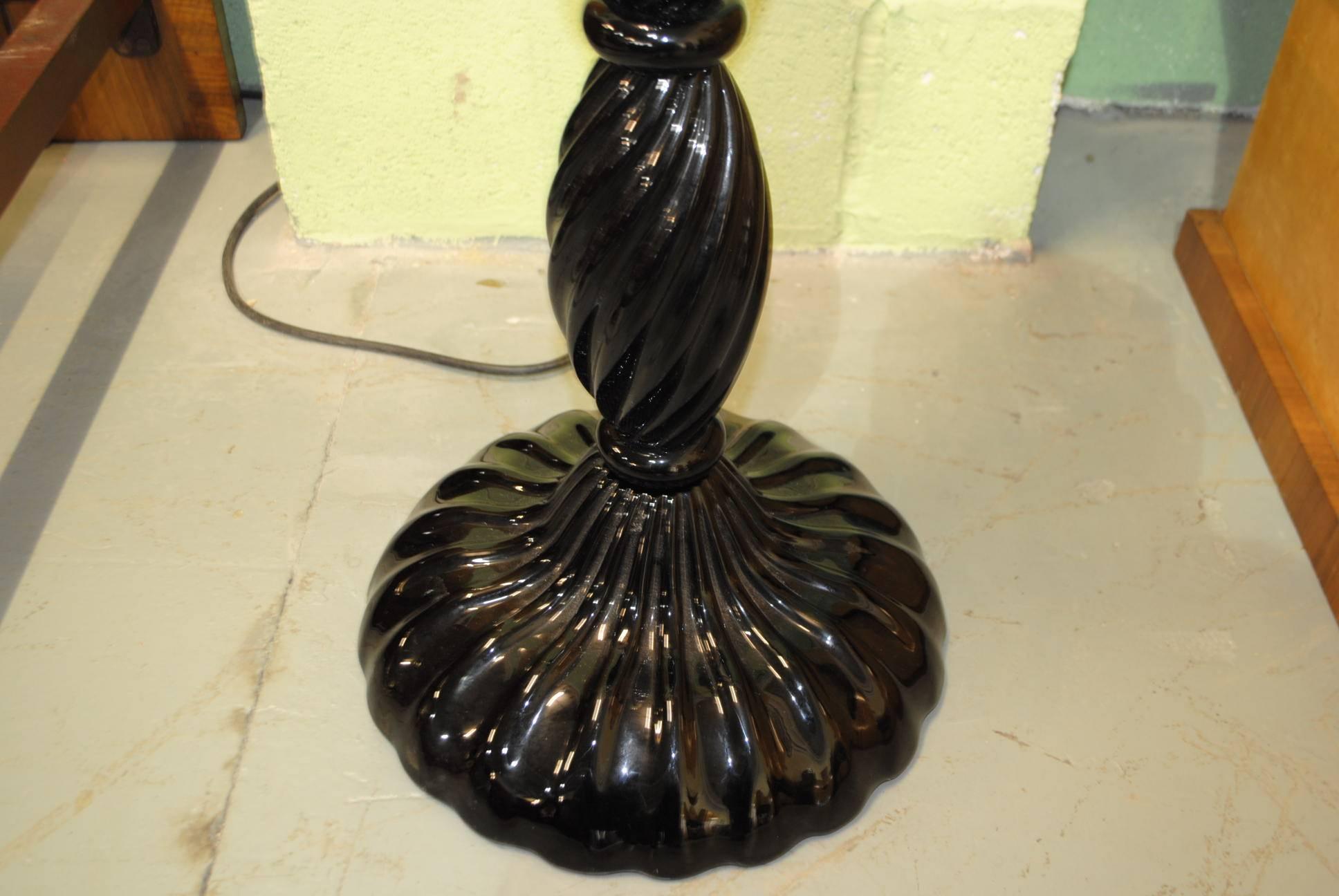Beautiful handmade and unique one-off Italian Murano glass lamp. large very detailed and in perfect condition. Absolutely stunning piece. Nothing more to say. Really wow.