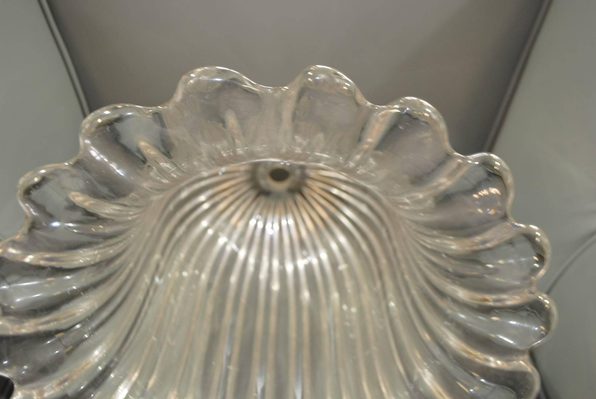 Hand-Crafted Art Deco Italian Murano Glass Standard Lamp For Sale