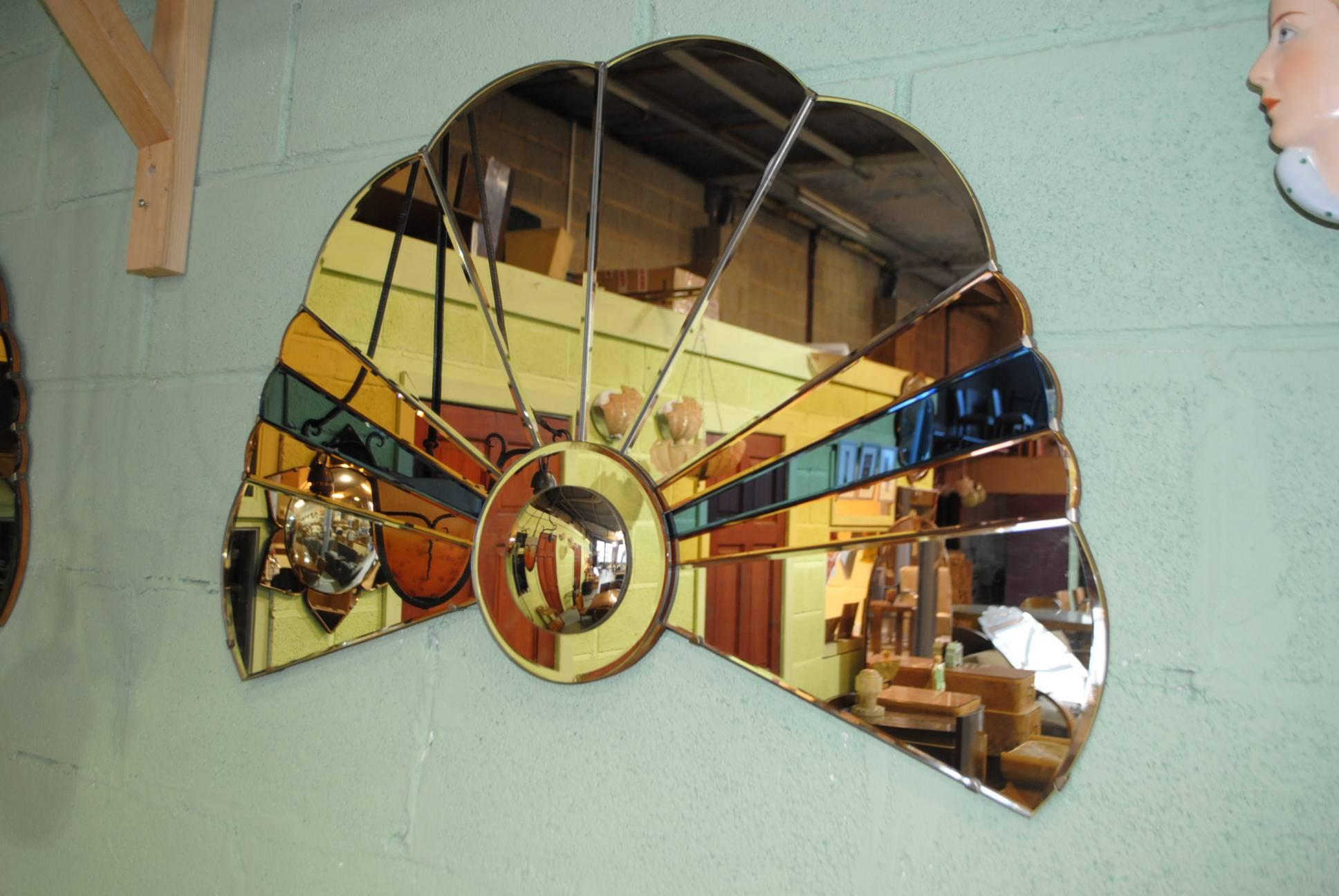 Original Art Deco Cloud Mirror In Excellent Condition In Wigan, Lancashire