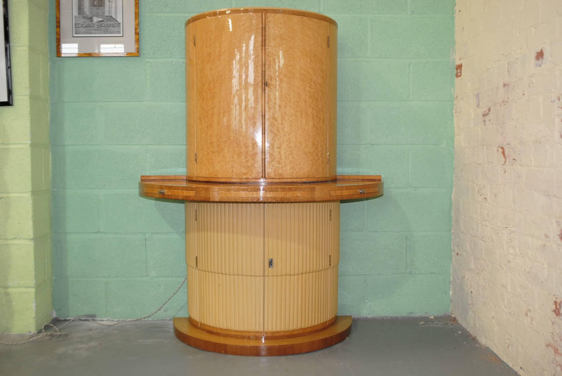 Art Deco Maurice Adams Cocktail Cabinet For Sale 2