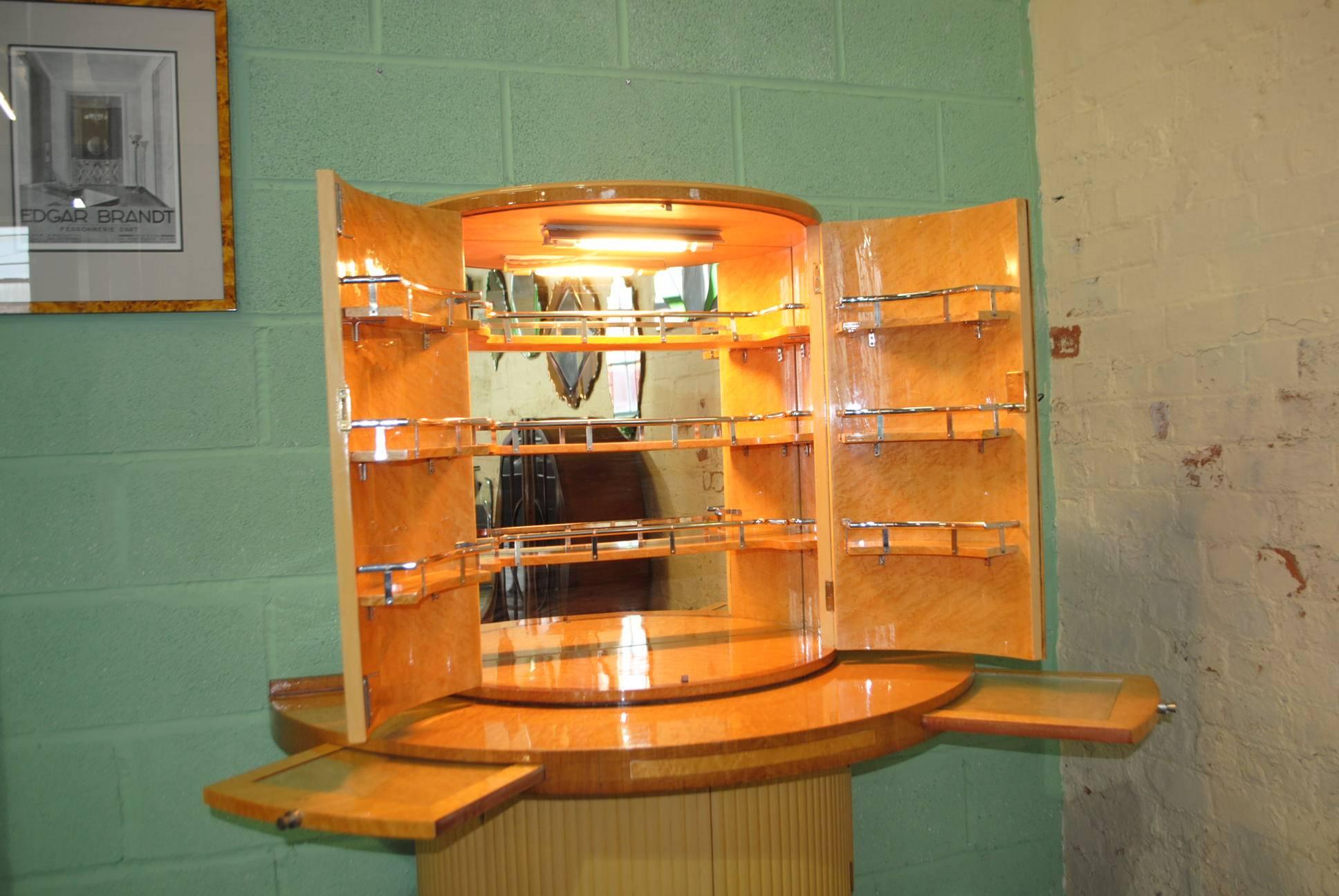Art Deco Maurice Adams Cocktail Cabinet For Sale 3