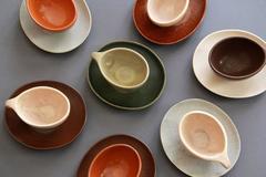 14-Piece Raymor Coffee Set by Ben Seibel for Roseville Pottery, 1952