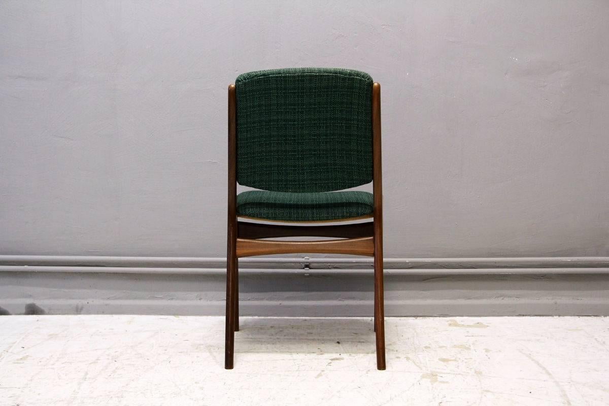 Rare Set of Four Monaco Dining Chairs in Teak by Mahjongg, Holland, 1960s In Excellent Condition In Berlin, DE