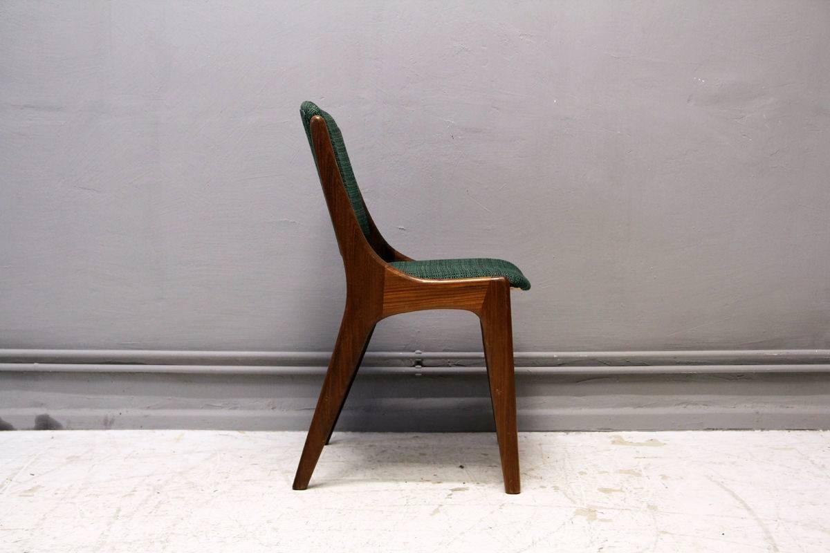 Mid-Century Modern Rare Set of Four Monaco Dining Chairs in Teak by Mahjongg, Holland, 1960s