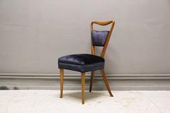 Sculptural Mid-Century Modern X-Back Dining Set, Italy, 1940s