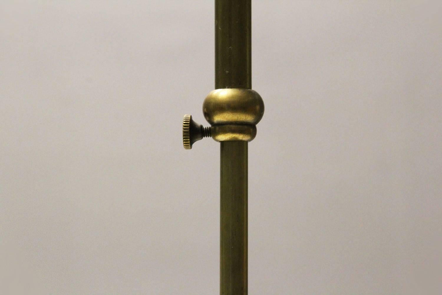 Brass Italian Modernist Pendant Lamp in the Style of Stilnovo For Sale