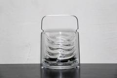 Rare Azteca Crystal Ice Bucket by Fabio Frontini for Arnolfo di Cambio, 1970s