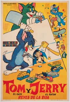 TOM AND JERRY 1950S Argentinian Film Movie Poster