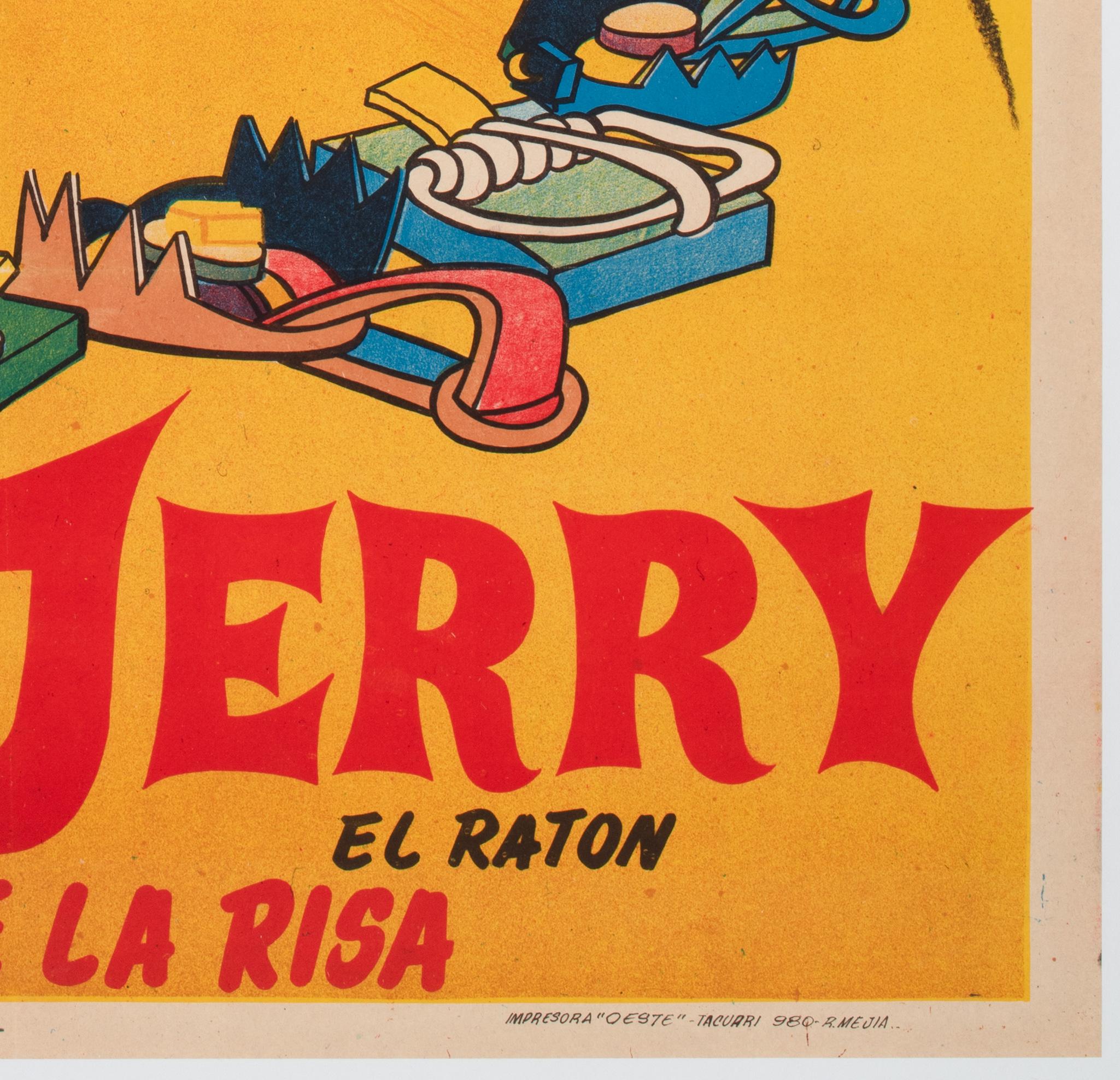 TOM AND JERRY 1950S Affiche de film argentin en vente 2