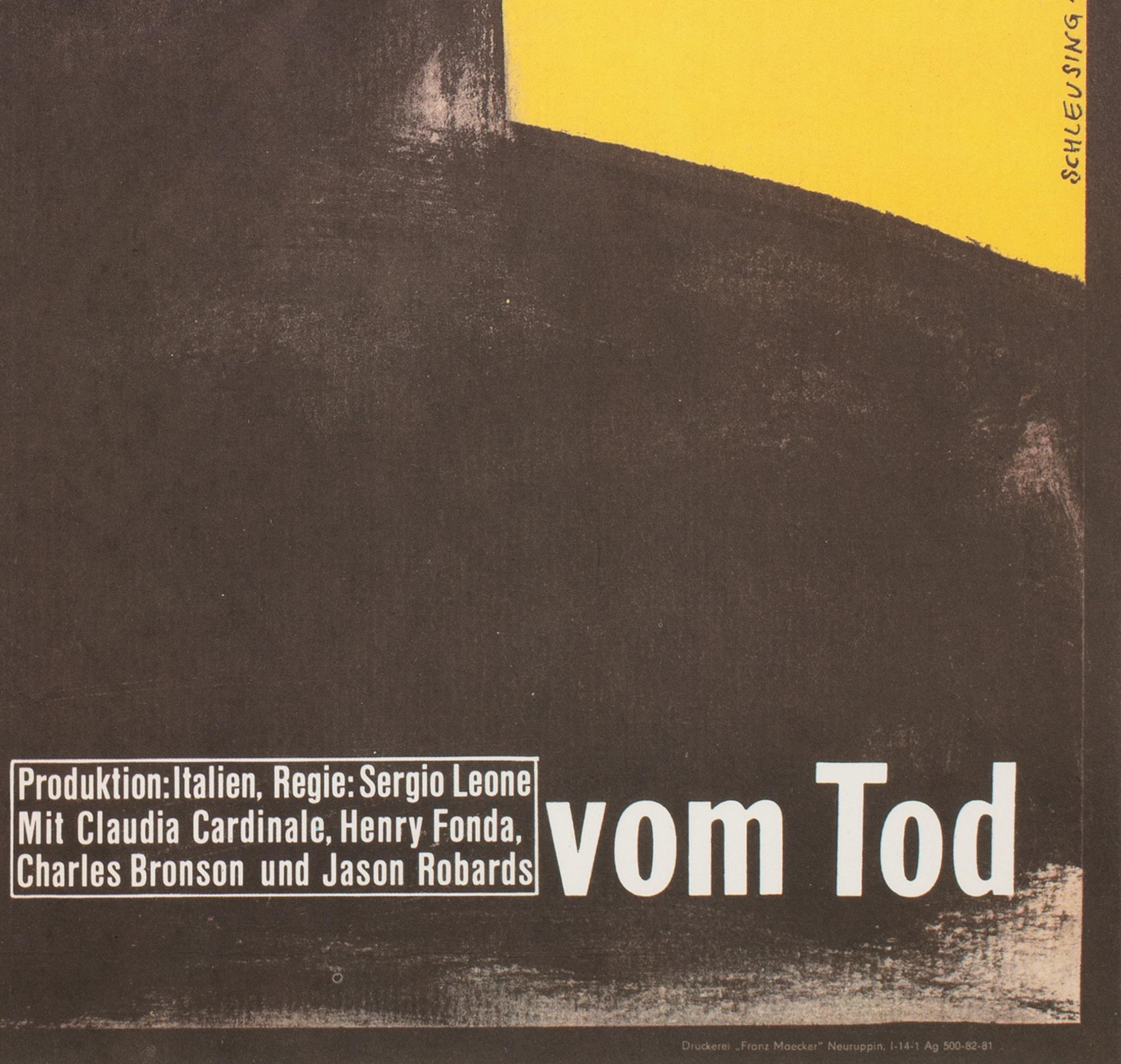 Once Upon a Time in the West 1968 East German Film Poster, Thomas Schleusing 9