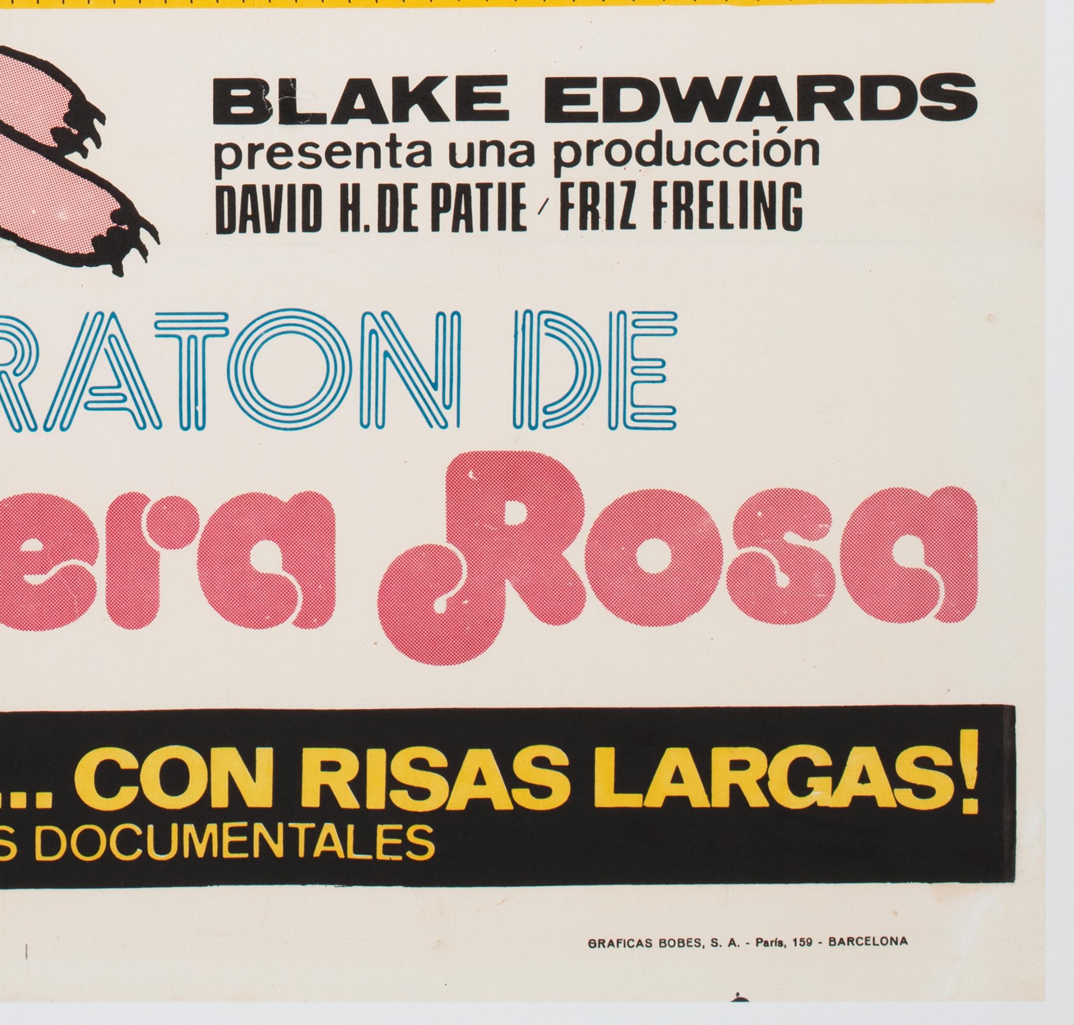 „The Pink Panther“, Spanische MARATHON 1974, 1 Blatt, Filmplakat im Angebot 3