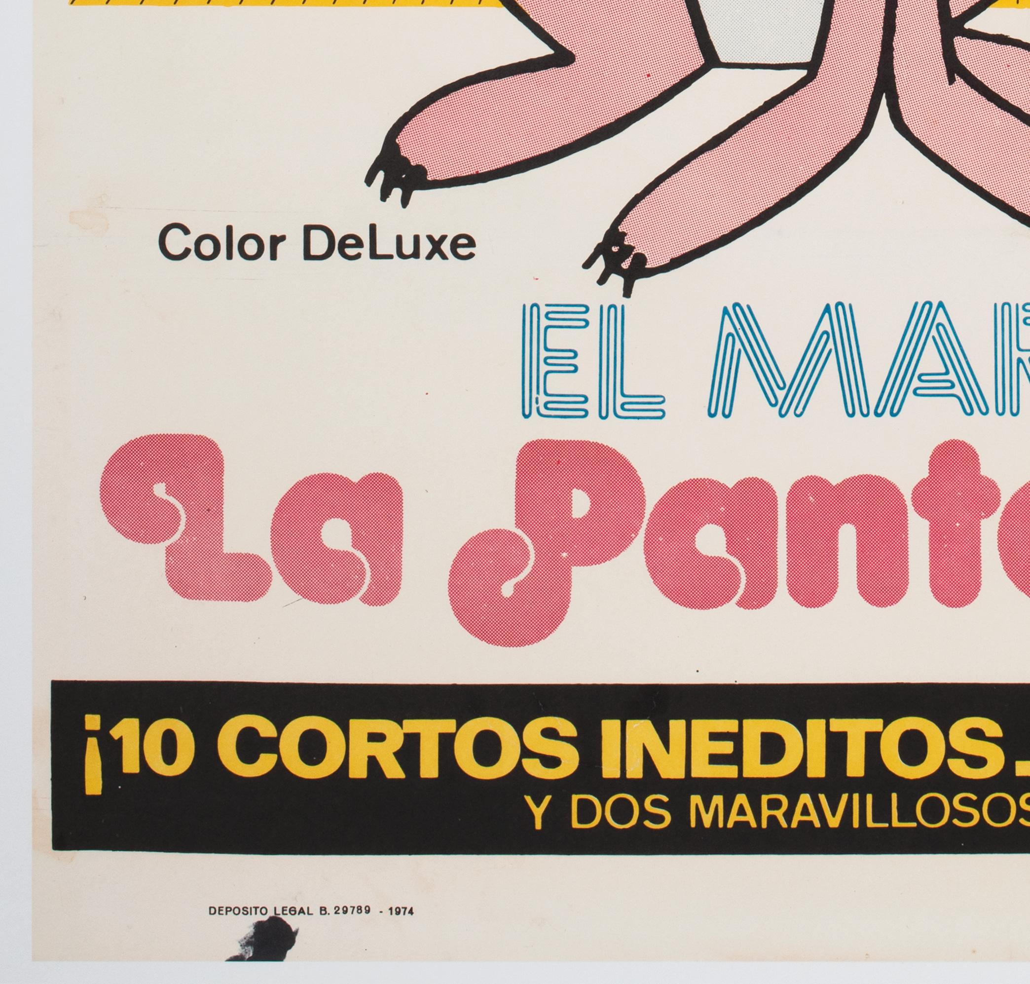 „The Pink Panther“, Spanische MARATHON 1974, 1 Blatt, Filmplakat im Angebot 2