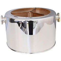 Italian silver Ice Bucket and Wine Cooler, 1970s