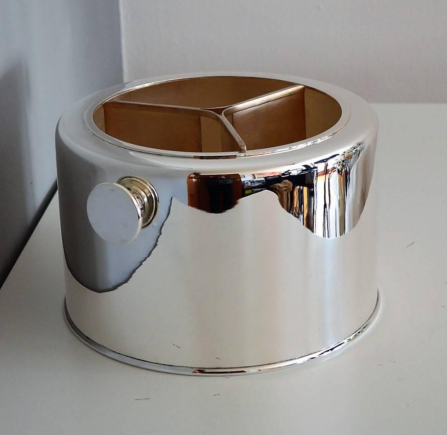 Late 20th Century Italian silver Ice Bucket and Wine Cooler, 1970s