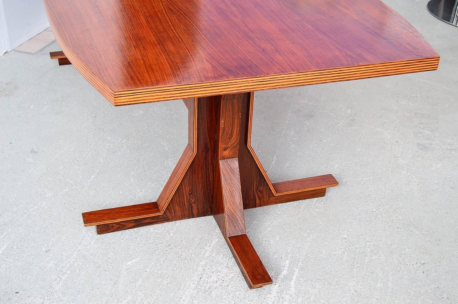 Plywood Italian Midcentury Dining or Conference Table, 1950s For Sale