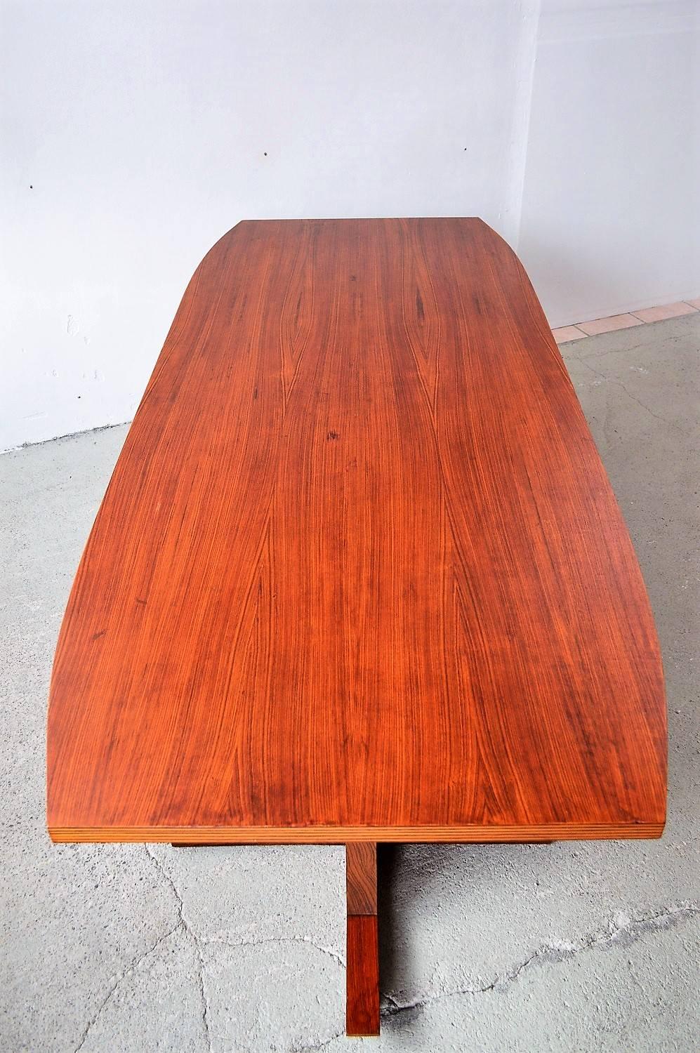 Italian Midcentury Dining or Conference Table, 1950s For Sale 1