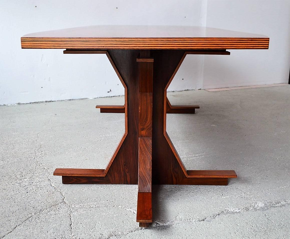 Italian Midcentury Dining or Conference Table, 1950s For Sale 4