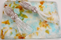 Murano Paperweight Aquarium Squid Signed by Sergio Rossi, Murano, 1970s