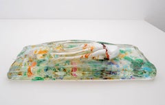 Murano Paperweight Aquarium Octopus Signed by Sergio Rossi, Murano, 1970s